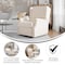 Flash Furniture Omma Swivel Glider Rocker Recliner Chair, Manual 360 Degree Swivel Wingback Recliner, Cream CY-RAC-537-CRM-GG - alternate 7